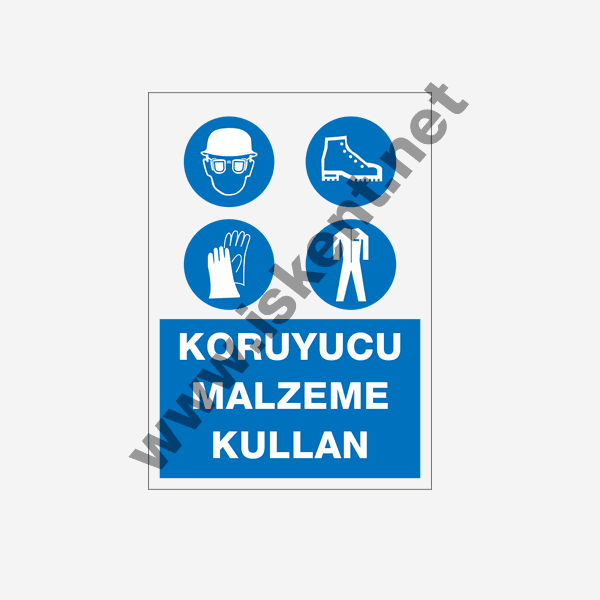 M035 KORUYUCU MALZEME KULLAN İŞ GÜVENLİK LEVHA...